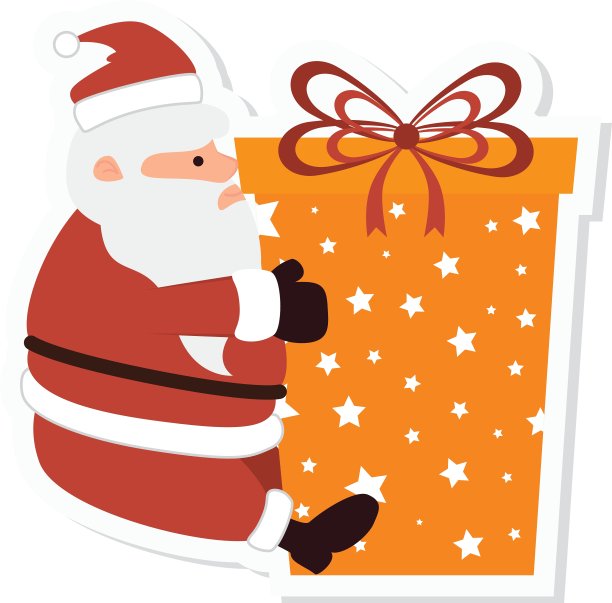 圣诞老人圣诞快乐卡图片下载