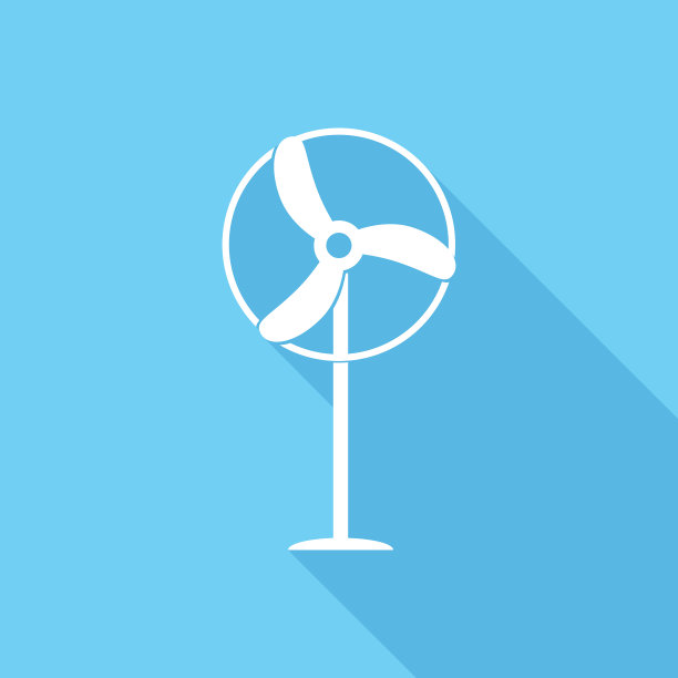 带有长影子的图标风扇图片下载