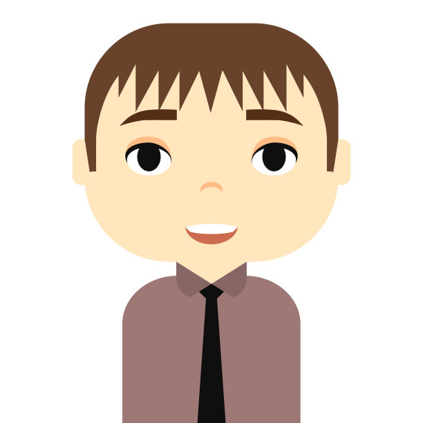 男人的头像与微笑的脸男性卡通图片下载