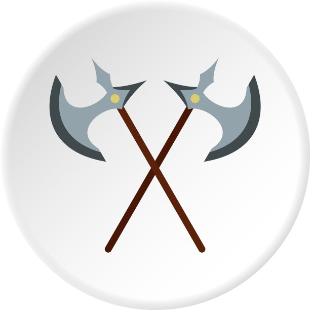 中世纪战斧图标圈图片下载