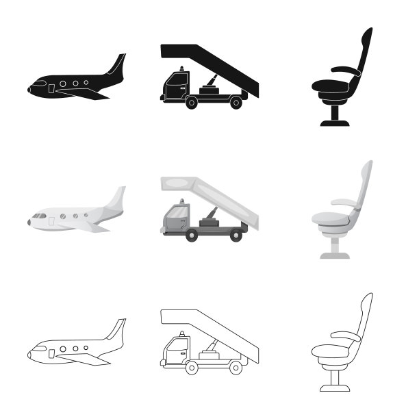 机场及飞机标志设计图片下载