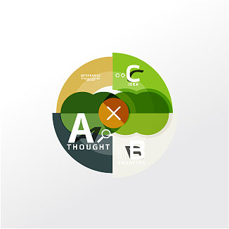 几何信息图横幅纸信息图图片下载