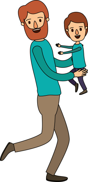 彩色图像漫画全身男人扛着一个图片下载