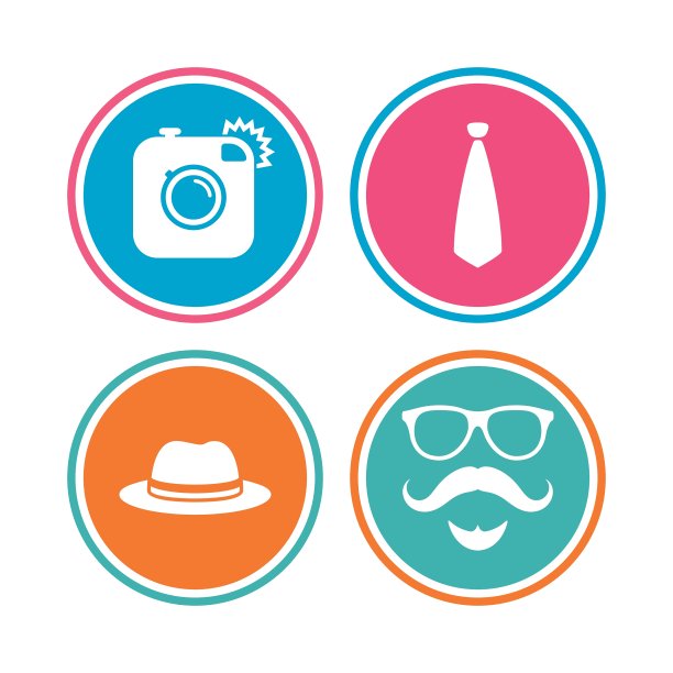 潮人相机图标眼镜的象征图片下载