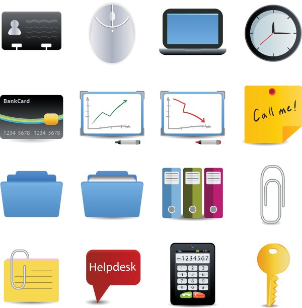 业务和办公室图标集图片下载