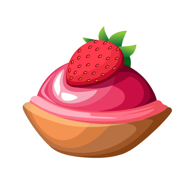 五颜六色的甜蛋糕一片片地孤立在一起图片下载