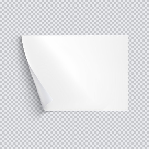 水平白纸上透明图片下载
