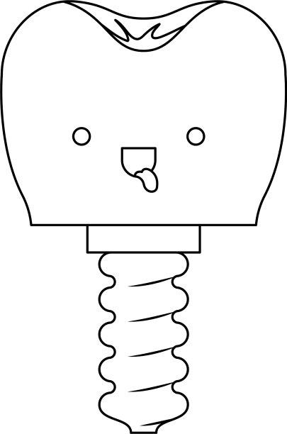 卡哇伊单色螺丝种植体图片下载