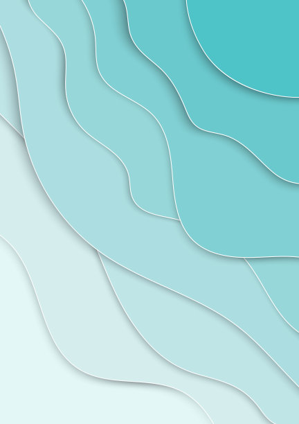 3d蓝色剪纸层背景设计图片下载