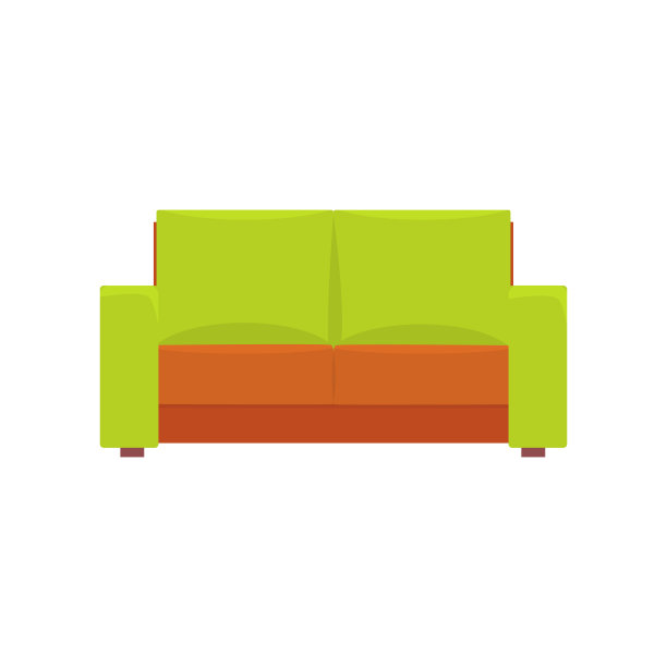 绿色现代沙发客厅或办公室室内图片下载