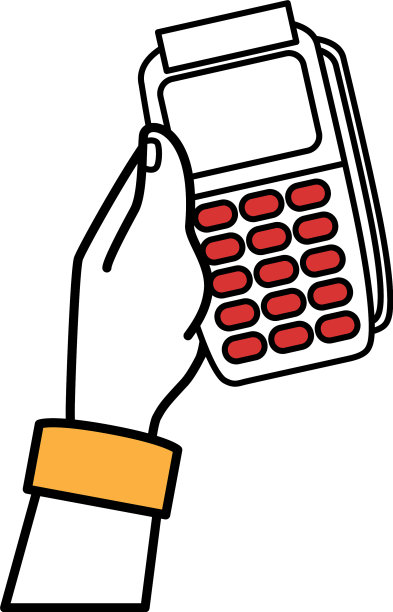 手握人与代金券机隔离图标图片下载