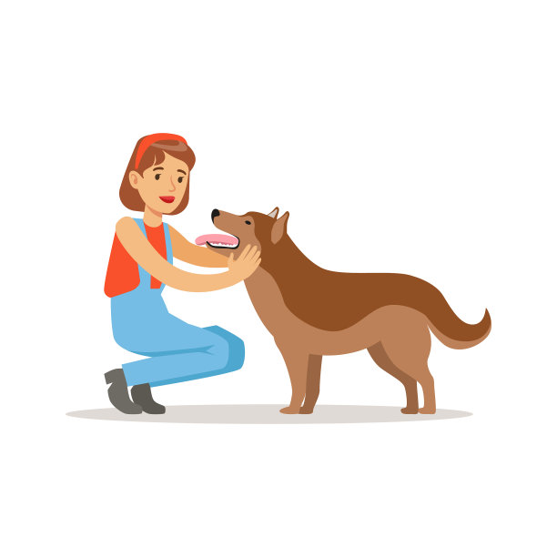 农妇和她的狗图片下载