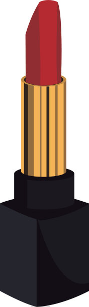 红色唇膏孤立在白色背景上图片下载