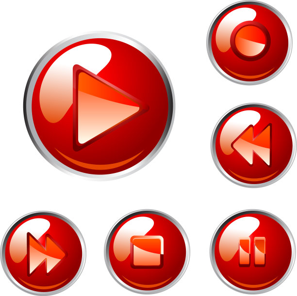 红色的按钮图片下载