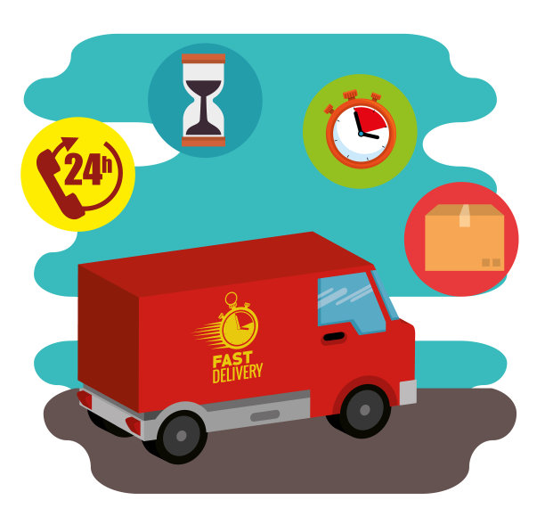 货车配送服务理念图片下载