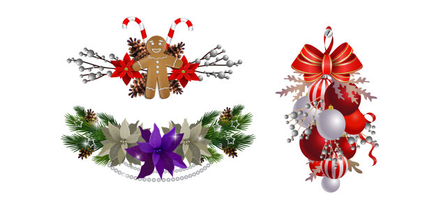 圣诞元素为您的设计图片下载