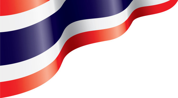 泰国国旗上有白色图片下载