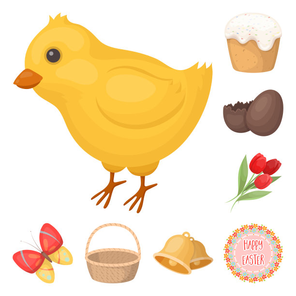 复活节是一个基督教节日卡通人物的集合图片下载