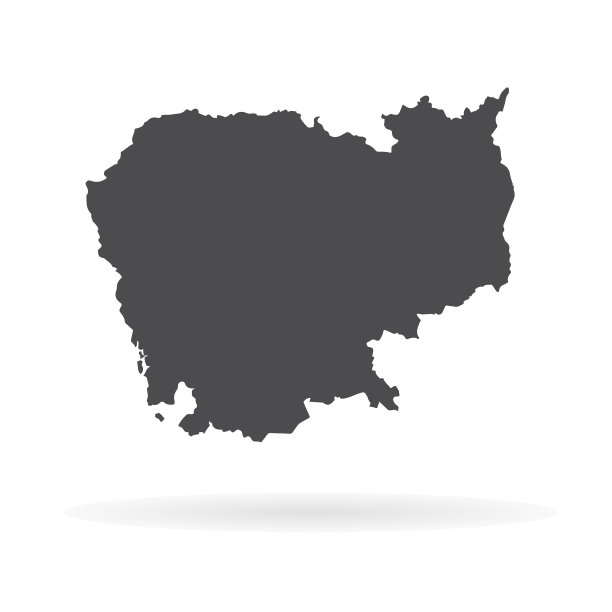 地图柬埔寨孤立的黑人图片下载