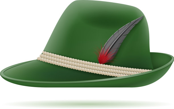 德国传统绿色帽子图片下载