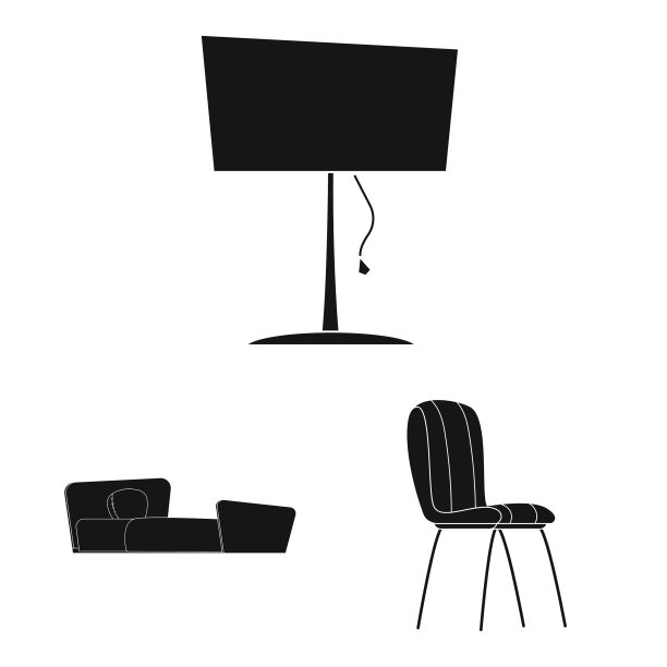 家具和公寓图标的孤立对象图片下载