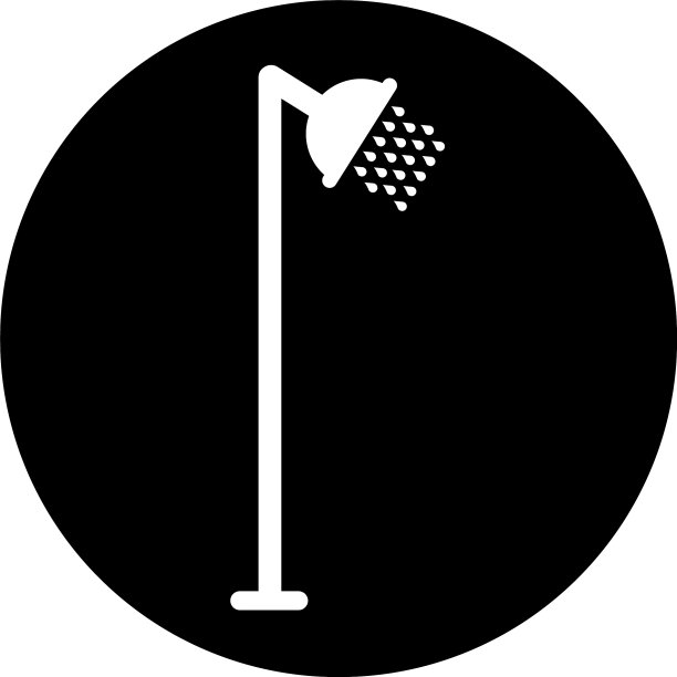 新鲜淋浴孤立图标图片下载