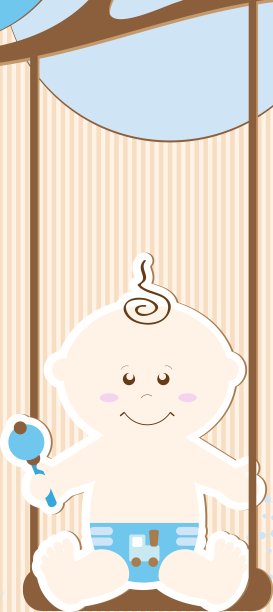 迎婴男孩图片下载