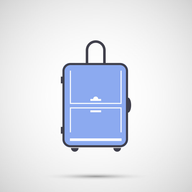 设计简单的图标旅行包图片下载