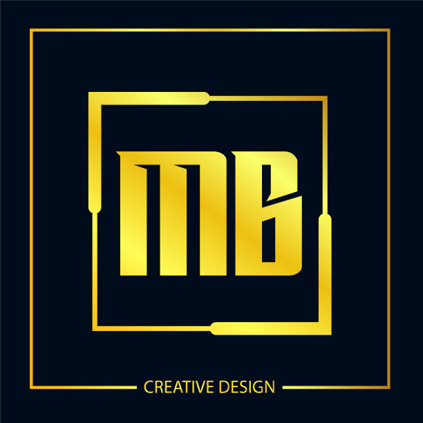 首字母MB标志模板设计图片下载