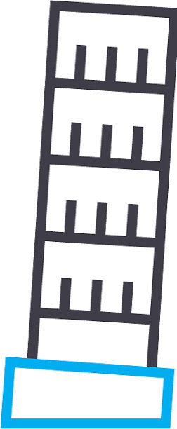 比萨斜塔线性图标概念倾斜图片下载