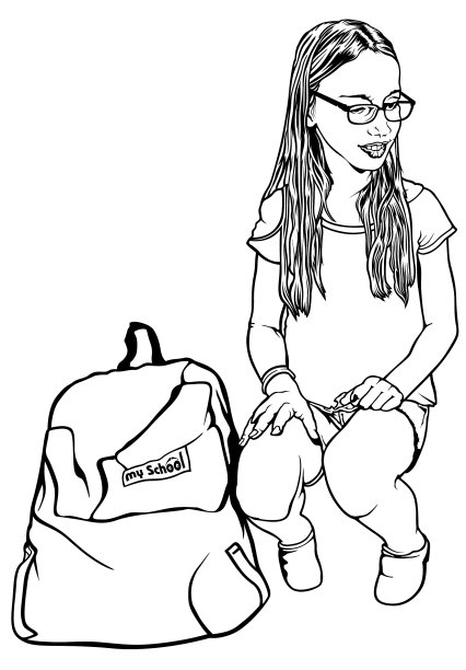 年轻的女学生图片下载