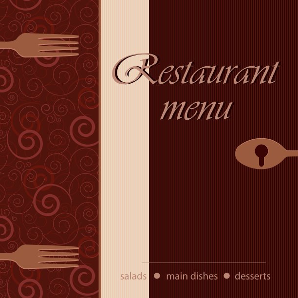 餐厅菜单的模板图片下载