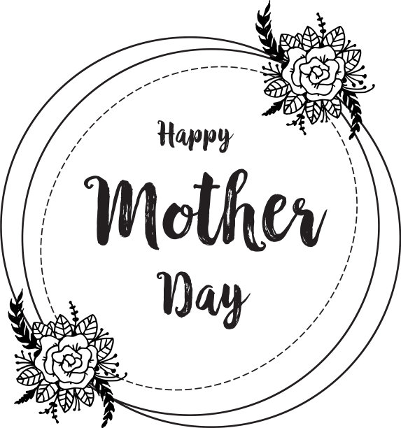 母亲节快乐鲜花贺卡图片下载