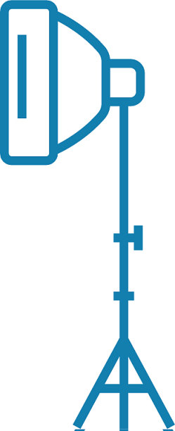 照片灯线性图标概念照片灯线图片下载