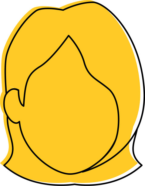 女人卡通面带微笑图片下载