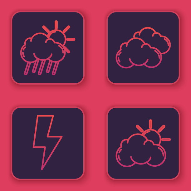 设线云与雨和太阳闪电闪电图片下载