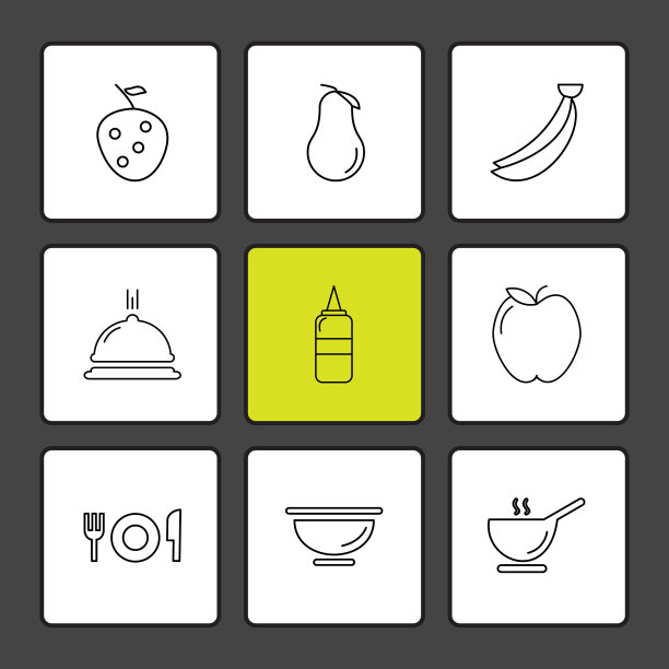 水果健康健康食品健身eps图标图片下载