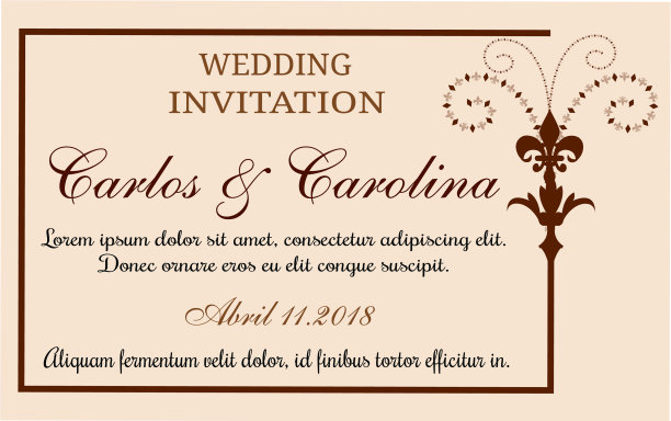 婚礼邀请卡图片下载