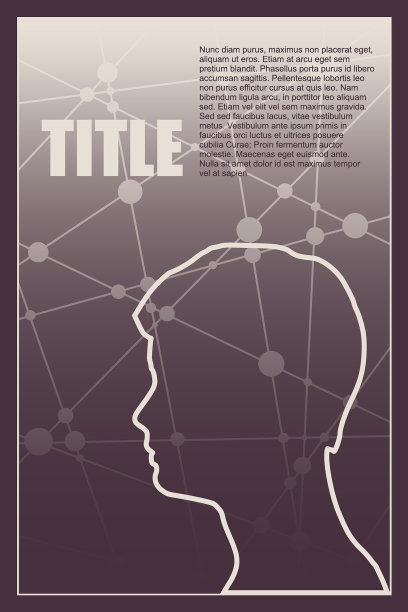 一个人的头像宣传册模板图片下载