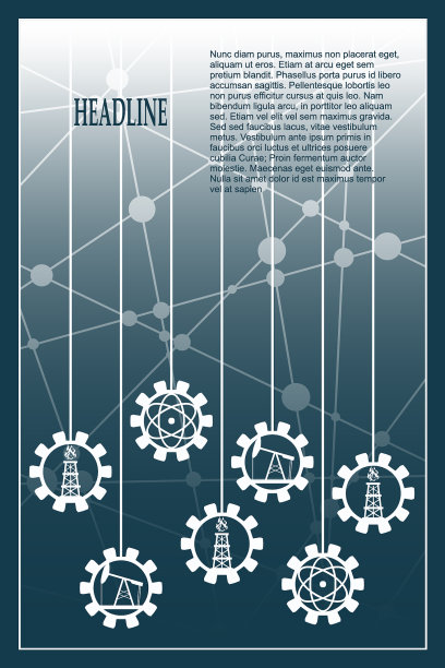 能源和电源图标集宣传册设计图片下载