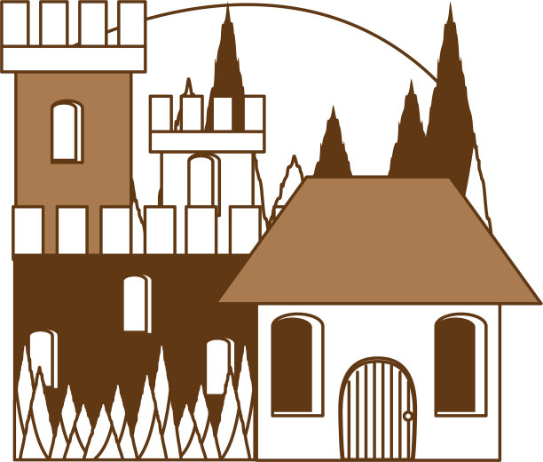 中世纪城堡图标图片下载