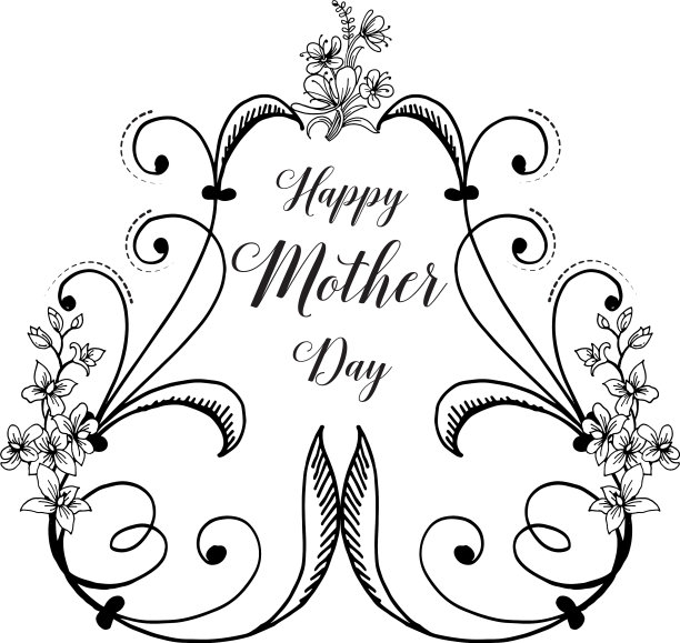 母亲节背景卡片花图片下载