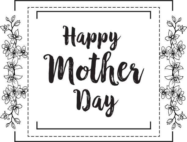 母亲节问候花设计图片下载