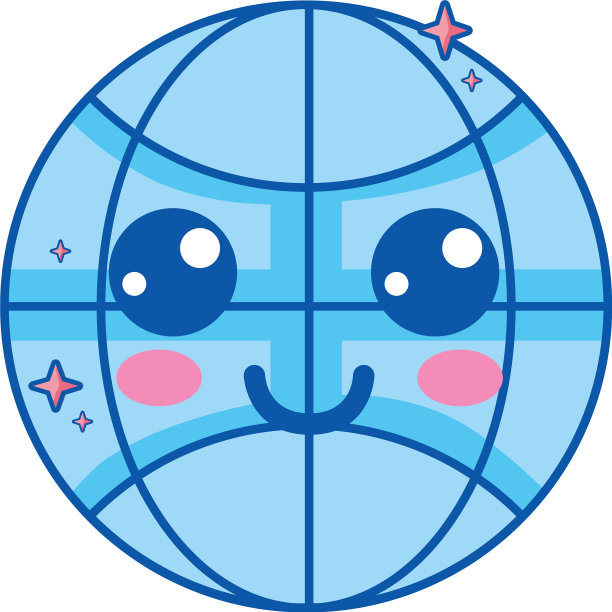 卡哇伊可爱快乐全球连接图片下载