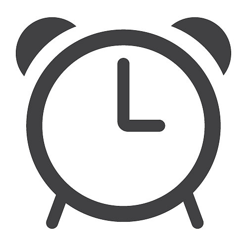 闹钟符号图标，网页和移动时钟标志图片下载