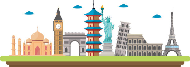 世界地标图标图片下载