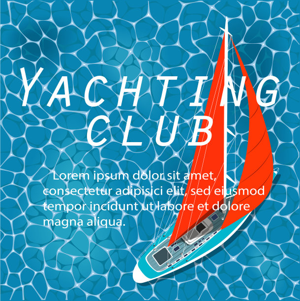 俯视图水上帆船图片下载