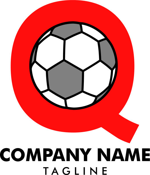 Q字母标志足球标志设计图片下载