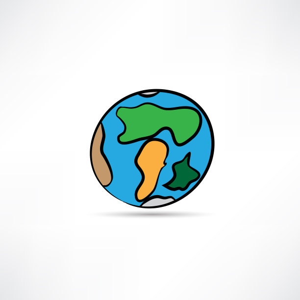 手绘地球图片下载