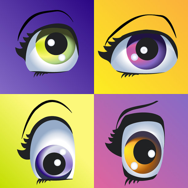 美丽的颜色的眼睛图片下载